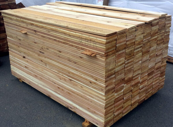 Fencing Wood - Cedar Boards Stacked