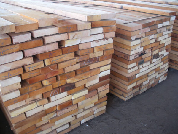 Fijian Genuine Mahogany Stacks of Wood Planks